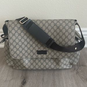 GG Supreme Canvas Diaper Bag